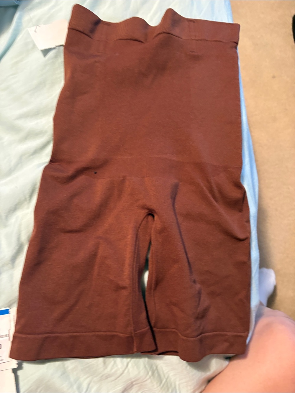 Shapermint Brown  High-Waist Leggings Shorts women